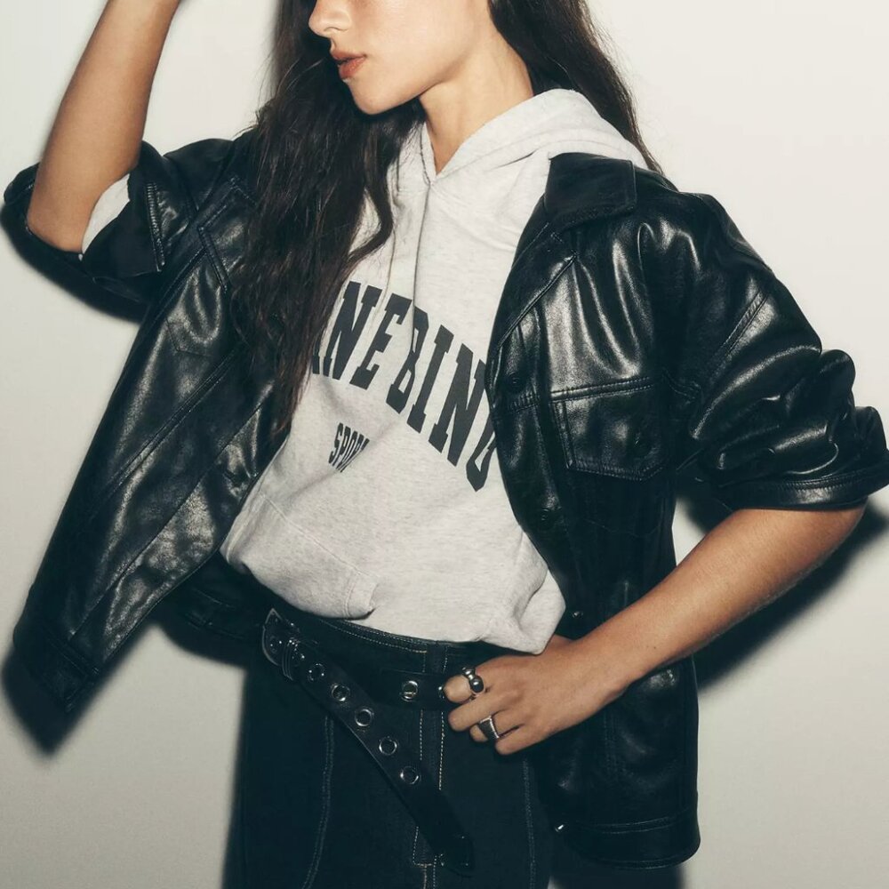 The Weston Faux Leather Boyfriend Jacket by Pilcro Anthropologie